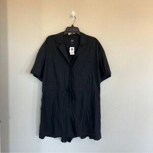 Gap Black Tencel Lyocell Romper Size XL NWT